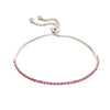 Classic Simple Pull Adjustable Single Row Crystal Bracelet for Women Charm Enfashion Silver Color Zircon Bangle Jewelry Gift - Image 8