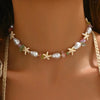 Bohemian Starfish Pearl Choker Necklace for Women Girl Creative Crystal Handmade Beaded Necklaces Beach Jewelry Gift - Image 23