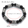 Norse Viking Runes Stone Bracelet for Men 8Mm Lava Obsidian Turquoises Beads Charm Bangles Lucky Amulet Jewelry Gift - Image 31