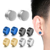 6mm/8mm/10mm/12mm Round Circle Non Piercing Strong Magnet Magnetic Mens Ear Clip Non Piercing Earrings Fake Earrings Jewelry - Image 2