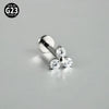 1PC Titanium Zircon Flower Rook Helix Stud Tragus Cartilage Earring Lobe Labret Piercing Jewelry 16G - Image 21