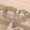 Bohemian Ethnic Style Retro Silver Wide Bracelet For Women Carved Flower Opening Bracelet Boho Vintage Jewelry - Image 11