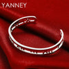 Men's Silver Bracelet Hip Hop Opening Roman Numerals Bangle Women's Jewelry Wedding Party Gifts Party - Image 4