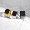 Square Signet Ring for Men Boys, Stainless Steel Finger Band Ring,Gothic Punk Rock Jewelry Gifts - Image 4
