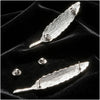 Simple Long Feather Brooch Pin Men Badge Leaf Shape Brooches for Women Accessories Party Suit Decoration Ornaments Gifts - Image 6