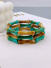 3pcs Acrylic Beaded Elastic Bracelet with Colorful Bamboos for Women's Daily Wear bracelet for women - Image 31