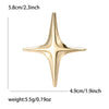Classic Glossy Eight-pointed Star Brooches for Women Unisex Cross Star Pins Office Party Friend Gifts Jewelry Accessories - Image 11