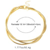 Creative Gift Alloy Bendable Snake Necklace Gold Color Twistable Flexible Choker Punk Silver Color Bracelet - Image 6