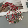 Christmas Necklaces for Women Girls Handmade Rice Beads X'mas Tree Santa Claus Snowman Gift Necklace Pendant Year Jewelry - Image 21