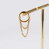 1PC Stainless Steel Double Row Chain Ear Conch Earring 16g Simple Round Segment Nose Septum Lip Click Ear Daith Cartilage Helix - Image 4