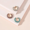 C-Shape Colorful Rhinestones Ear Clips for Women Bohemian Ear Cuff Clip On Earring Female Jewelry Personality Accessories - Image 3
