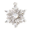 1 Piece Brass Christmas Charms Snowflake Clear Cubic Zirconia Multicolor Rhinestone Pendants For Necklace Making 20.5mm x 16mm - Image 8
