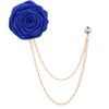 Korean Bridegroom Wedding Brooches Cloth Art Hand-made Rose Flower Brooch Lapel Pin Badge Tassel Chain Men's Suit Accessories - Image 16