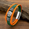 Punk Style Stainless Steel Tree of Life Braided Multilayer Leather Bracelet For Men Women - Image 2