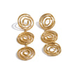 Stainless Steel Round Hollow Long Drop Earrings for Women Daily Charm Statement Jewelry Gift - Image 8
