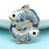 Lovely Fishes Brooches For Women Unisex 2-color Pisces Zodiac Sign Animal Party Casual Brooch Pins Gifts - Image 5