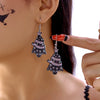 Cute Halloween Resin Pumpkin Ghost Star Dangle Earrings for Women Spooky Asymmetrical Charm Earrings Party Cosplay Jewelry Gift - Image 9