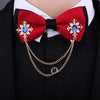 Tassel Crystal Cross Chain Brooch Women's Shirt Collar Pins and Brooches Personality Lapel Pin Buckle Women Accessories - Image 6