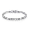 Silver Bracelet Zirconia Tennis Ball Women Simple Engagement Wedding Charm Jewelry 4mm 16-20cm - Image 7