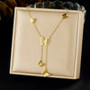 316L Stainless Steel Simple Versatile Zircon Geometry Flowers Bowknot Series Pendant Necklace Lady Classic Charm Jewelry - Image 18