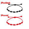 Lucky Knots Bracelets Handmade 7 Knot Black Red String Bracelet Braided Adjustable Bracelet Lover Friendship Bangle Lucky Bangle - Image 13