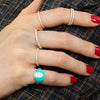 Delicate Micro Pave Zircon Rings For Women Chic Crystal Daily Dating Women's Stackable Tiny Ring Jewelry - Image 4