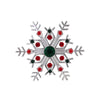Christmas shiny crystal brooch hollow snowflake star walking stick pin men and women accessories holiday gift - Image 14