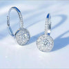 Silver Hoop Dangle Earrings for Women with Dazzling Cubic Zirconia Earrings Gift Statement Jewelry - Image 2