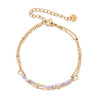 Thin Boho Gold Pvd Plated Stainless Steel Chain Bracelets for Women Charm Lapis Lazuli Turquoise Stone Jewelry Gift - Image 6