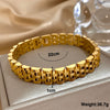 Five Layer Stainless Steel Chain Bracelet with Two Tone Links and 10 mm Width - Image 20