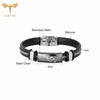 Stainless Steel Bracelet Men Women Wristband Black Grooved Rudder Mesh Chain Insert Gothic Wristband Stylish Bangle Accessories - Image 7