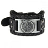 Totem Design Wide Leather Pirate Compass Bracelet Men's Bracelet Celtic Viking Jewelry Compass Bracelet Accessories Party Gifts - Image 9