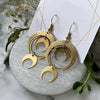 Moon phase earrings Crescent moon Space Sun and moon amethyst Witchy Boho Hippie jewelry women gift - Image 6