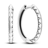 Silver Shining Zircon Earring Sparkling Simple Bow Irregular Curve Hoop Earring Jewelry Gifts for Women Men - Image 12