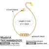3 Slidable Zircon Necklace Bracelet Ring for Women Gold Plated Stainless Stee Chain Necklaces Bracelets Rings Jewelry Set - Image 13