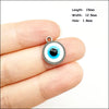 Palm Oval Flower Connectors Antique Silver Plated Blue Resin Eyes For Bracelets Charms Making Jewelry Hcjbab - Image 9