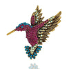 Hummingbird Brooches For Women Vintage Crystal Metal Animal Pins - Image 8