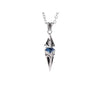 Sword Pendant Necklace with Clear Stone Accents - Image 5