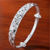 Silver Charms Bangles For Women Design Sparking Gypsophila Star Bracelets Party Wedding Jewelry - Image 1