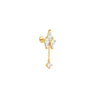 1PC Silver Crown Chain Tassel Zircon Drop Earrings For Women Gold Minimalism Earrings Jewelry Gift - Image 23