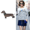 Rhinestones Dogs Brooches for Women Unisex Animals Pins Badges Office Party Backpack Gifts Jewelry Accessories - Image 2