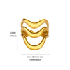 Stainless Steel Irregular Wave Rings For Women Creative Gold Color Adjustable Open Ring Female Jewelry Punk Rapper Gifts - Image 6
