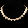 Bling Paved Crystal Heart Cuban Link Chain Necklace for Women Hip Hop Iced Out Round Square Tennis Chain Choker Jewelry - Image 12