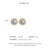 Delicate Imitation Pearl Stud Earrings For Women Geometric Round Earings Party Wedding Light Jewelry Gift K - Image 6