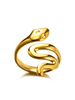 316L Gold Plated Stainless Steel Snake Rings For Women Men Open Adjustable Ring Vintage Gothic Aesthetic Jewelry - Image 16