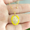 Virgin Mary Pendant Charm Necklace Women Cross Scared Heart Jesus Choker Seed Beads Stainless Steel Chain Gold Color Mom - Image 22