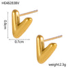 26 Initial Letter Stainless Steel Metal Creative Stud Earring For Women Anti Allergic Ears Jewelry Classic Letter Earring - Image 19