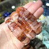 Stone Lapis Lazuli Tiger Eye Agate Morgan Faced Square Elastic Bracelet for Men and Women Charm Jewelry - Image 38