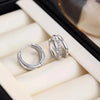 Stainless Steel Gold Color Circle Hoop Earrings for Women Simple Cubic Zircon Double Ring Earring Cartilage Piercing Jewelry - Image 6