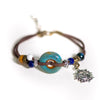 Handwoven Ceramic Sun Bracelet with Adjustable Cord - Image 2